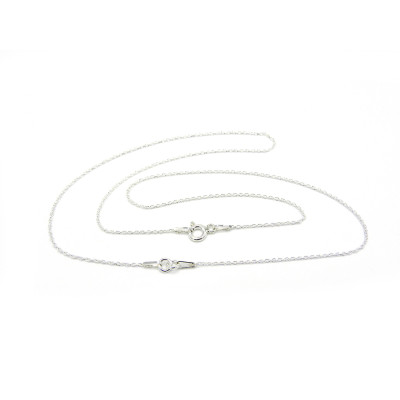 18 Inch (46 cm) Fine Sterling Silver 925 Necklace Belcher Chain with Clasp and Rings for Hanging a Pendant (1 or 10 Chains)
