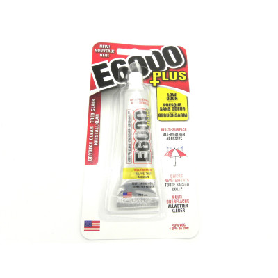 E6000 PLUS Low-Odour Industrial Strength Craft Adhesive (26.6 ml) Medium-Size Tube