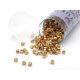 11/0 (1.6 x 1.3 mm) Miyuki Delica Japanese Seed Beads, Cyindrical Seed Beads -  DURACOAT Galvanized Champagne - DB 1834 - 7.2