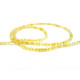 3 mm Mini Round Faceted Natural Citrine Beads - Light Yellow/Yellow