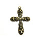 27 x 40 mm Trinity Brass Kreuz Charm Anhänger (1 Stk.) - Antikgold od. Antiksilber