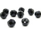Swarovski® 5000 große facettierte Runde Perlen - 8 mm - Jet - 4 Perlen