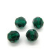 8 mm (0.3 inch) Czech Superior Crystals MC Round Faceted Beads - Emerald Green (6 pc.)