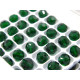 8 mm Tschechische Runde Facettierte Kristallperlen - Medium Emerald Green (6 Stk.)