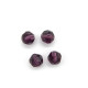 8 mm Tschechische Runde Facettierte Kristallperlen - Amethyst (6 Stk.)