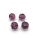 8 mm Tschechische Runde Facettierte Kristallperlen - Amethyst (6 Stk.)