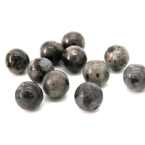 8 mm Round Labradorite Real Gemstone Beads - 10 pc