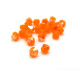 4 mm Czech MC Small Faceted Glass Bicone Beads - Orange Opal Celsian
