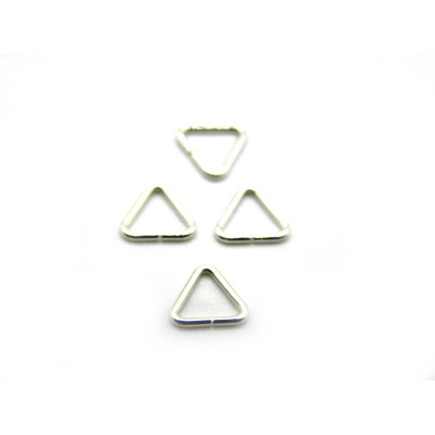 5 x 5 mm Small Sterling Silver Triangle Bails - 925 Silver Hangers for Pendants (4 Pc.)