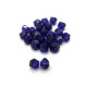 Tschechische geschliffene Glas-Doppelkegelperlen 5 mm - Dark Tanzanite Lila (24 Perlen)