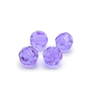 8 mm Czech MC Round Faceted Crystal Beads - Alexan...