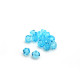 4 mm Czech MC Small Faceted Glass Bicone Beads - Aquamarine Blue - 24 pc