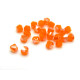 4 mm Czech MC Small Faceted Glass Bicone Beads - Orange Opal Celsian