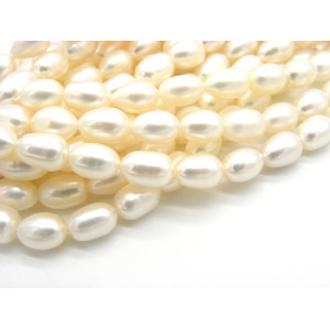 8 x 12 mm Grade A  Large Oval Rice-Shaped Freshwat...