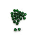 4 mm Czech MC Round Faceted Crystal Beads - Medium Emerald Green (12 Pc.)