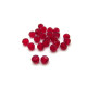 4 mm Czech MC Round Faceted Crystal Beads - Siam Red (12 Pc.)