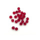 4 mm Czech MC Round Faceted Crystal Beads - Siam Red (12 Pc.)