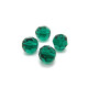 6 mm Tschechische Runde Facettierte MC Kristallperlen  - Smaragdgrün -12 Stk.