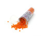11/0 Miyuki Delica Seed Beads - Silverlined Orange DB 045 -  7.2 g Vial