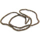 2 mm Mini Flat Round Glass Rondelle Beads, Small Faceted Briolette Beads - Metallic Brown - Strand (200 Beads) or 50 Beads