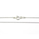 16 inch (40 cm) Fine 925 Sterling Silver Necklace Trace Chain with Spring Clasp