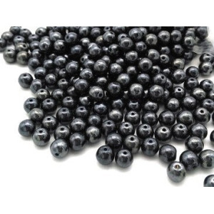 6 mm Traditional Round Czech Pressed Glass Beads -... 6 mm Traditional Round Czech Pressed Glass Beads -...