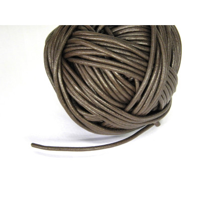 2 mm (0.08 Inch) Thick High Quality Real Leather Cord - BROWN Leather Hides Jewelry Cord - 1 m (39 inch)