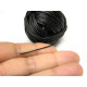 1 mm (0.04 Inch) Thin High Quality Real Leather Cord - Black - 1 or 5 m (3 or 16 ft)