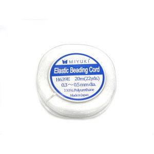 0.5 mm (26 GA) Miyuki Jewellery Elastic Beading Co...