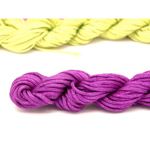 1 mm Nylon Macramé Cord, Braided Nylon Jewelry Cor...