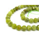 Runde facettierte Peridot Edelsteinperlen 6 mm - 40 cm Strang oder 10 Perlen