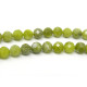 Runde facettierte Peridot Edelsteinperlen 6 mm - 40 cm Strang oder 10 Perlen
