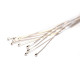 50 mm Thin Long 925 Sterling Silver Ball Head Pins - 10 Pc
