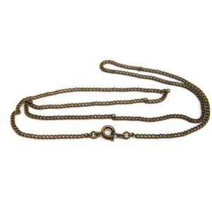 18 inch (46 cm) Curb Chain Necklace with Clasp - A...