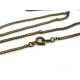 18 inch (46 cm) Curb Chain Necklace with Clasp - Antique Gold