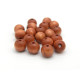 Runde Holzperlen - Hellbraun - 8 mm - 20 Perlen