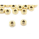 3 mm Small Gold Filled Brass Rondelle Beads - Light Gold - 4 Pc