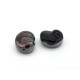 18x15 mm (0.7x0.6 Inch) Fantasy Lobe-Shaped Czech Beads - Jet with Brown Flare Half Coating (6 Pc.)