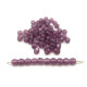 3 mm  Round Faceted Fire-polished Czech Glass Beads - Amethyst Purple (80 Beads)