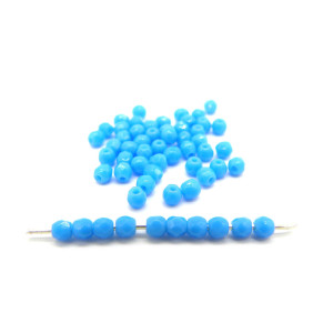 3 mm Round Faceted Fire-polished Czech Glass Bead... 3 mm Round Faceted Fire-polished Czech Glass Bead...