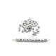 3 mm Round Firepolished Glass Beads - Crystal Silver Full Coating - 80 pc