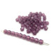 3 mm  Round Faceted Fire-polished Czech Glass Beads - Amethyst Purple (80 Beads)