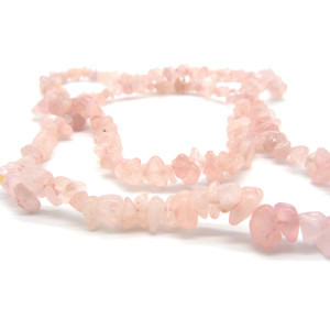 4 to 9 mm Rose Quartz Chips, Real Gemstone Chip Be...