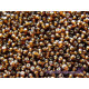 11/0 (2 mm) Round Glass Seed Beads, Round Rocailles - Brown Silverlined - 15 g or 50 g