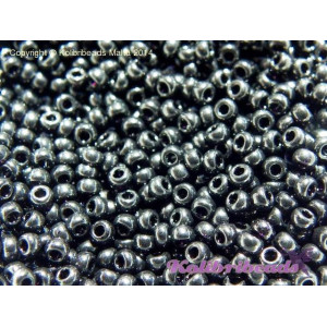 11/0 (2 mm) Miyuki Round Seed beads - Black Opaque...