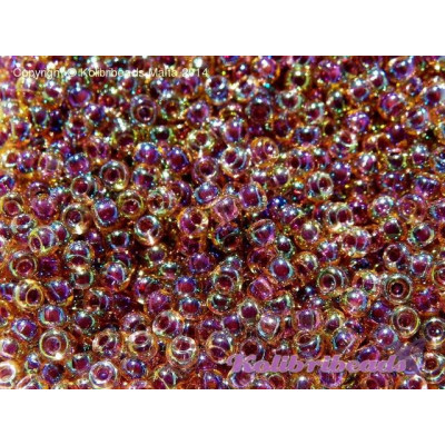 Miyuki runde Perlen 11/0 (2 mm) -  Fancy Amber/Violet/Green - Farbnr. 342 - 10 gr