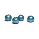 6 mm Round Faux Pearls Glass Beads (25 pc.) - Light Teal Mat