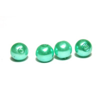 20x Runde Glaswachsperlen 6 mm - Sea Green 20x Runde Glaswachsperlen 6 mm - Sea Green