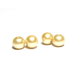 6 mm Round Faux Pearls Glass Beads (50 pc.) - Crea...