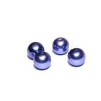 20x Runde Glaswachsperlen 8 mm - Violett 20x Runde Glaswachsperlen 8 mm - Violett